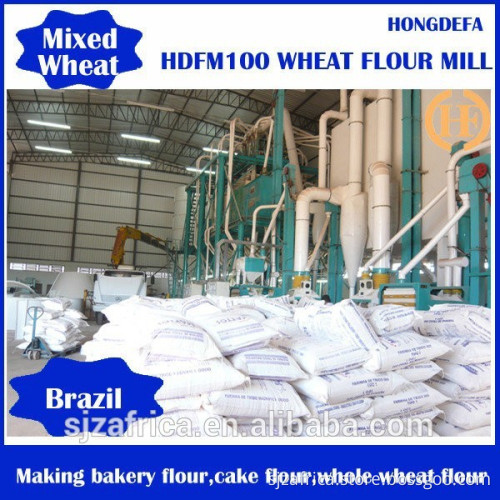 60t wheat flour mill running South America, wheat mill running line, wheat flour line in Africa